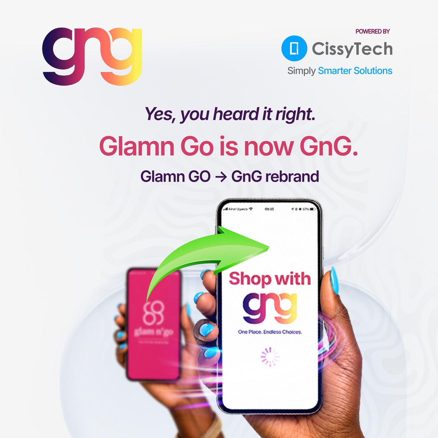 Glamm Go rebrand campaign artwork